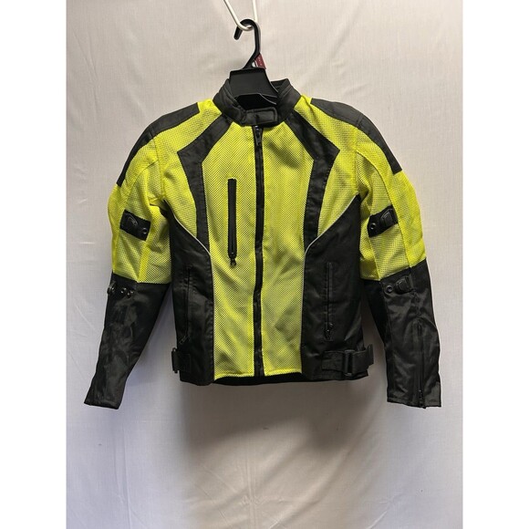 Vance Leathers YOUTH Child Size Medium High Vis Mesh Armored Motorcycle Jacket